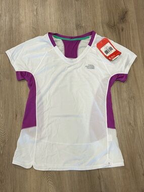 NWT The North Face Performance Running Cycling Top Tee, Size Small, w/ FlashDry!